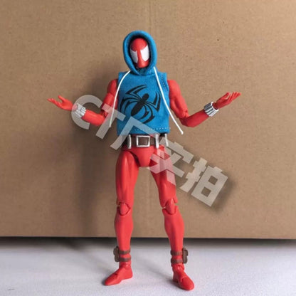 In Stock Ct Toys Spiderman Mafex 186 Scarlet Spider The Amazing Spider-Man Comic Ver Anime Action Figure Customized Gift Toys