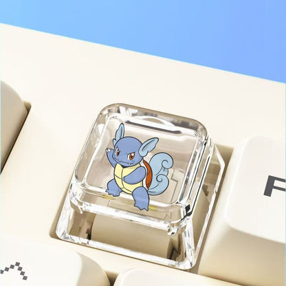 Pokemon Cross mechanical keyboard personalized anime keycap single Charmeleon Blastoise Eevee transparent cartoon keycap
