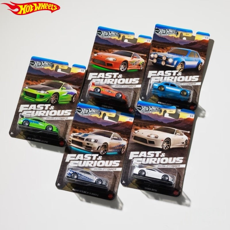 Hot Wheels Velozes e Furiosos HNR88-H Série Carro de Liga Leve Modelo 1/64 Toyota Subaru Mitsubishi Simulação de Carro Moderno Brinquedos de Carro Fundido