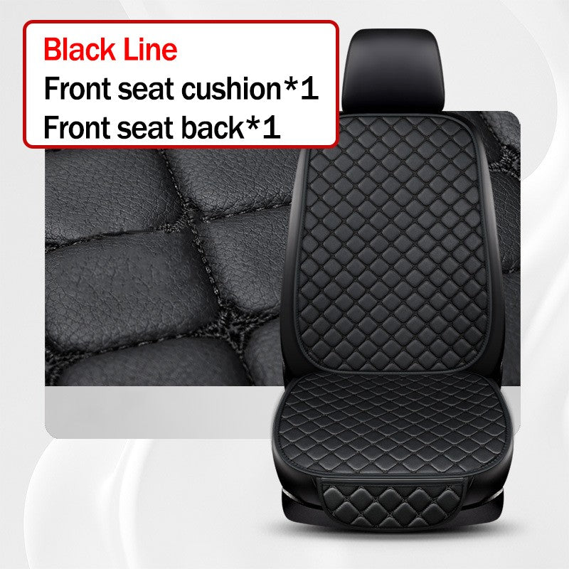Kcimo Pu Leather Car Seat Cover Seat Back Soft Cushion Universal Front and Rear Car Seat Cushion Chair Carpet Pad Four Seasons