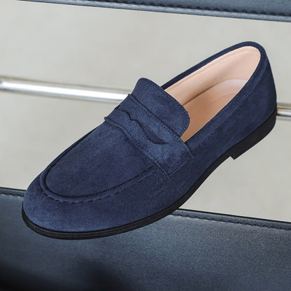 High Quality Men Loafers Comfortable Lightweight Casual Shoes Leather Dress Shoes Slip on Flat Fashion Business Shoes Moccasins