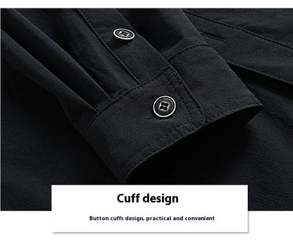 Summer Men Casual Breathable Long Sleeve Shirts Mens Military Cargo Multi-Pocket Shirt Man Outdoor Safari Work Shirt Blouses Top