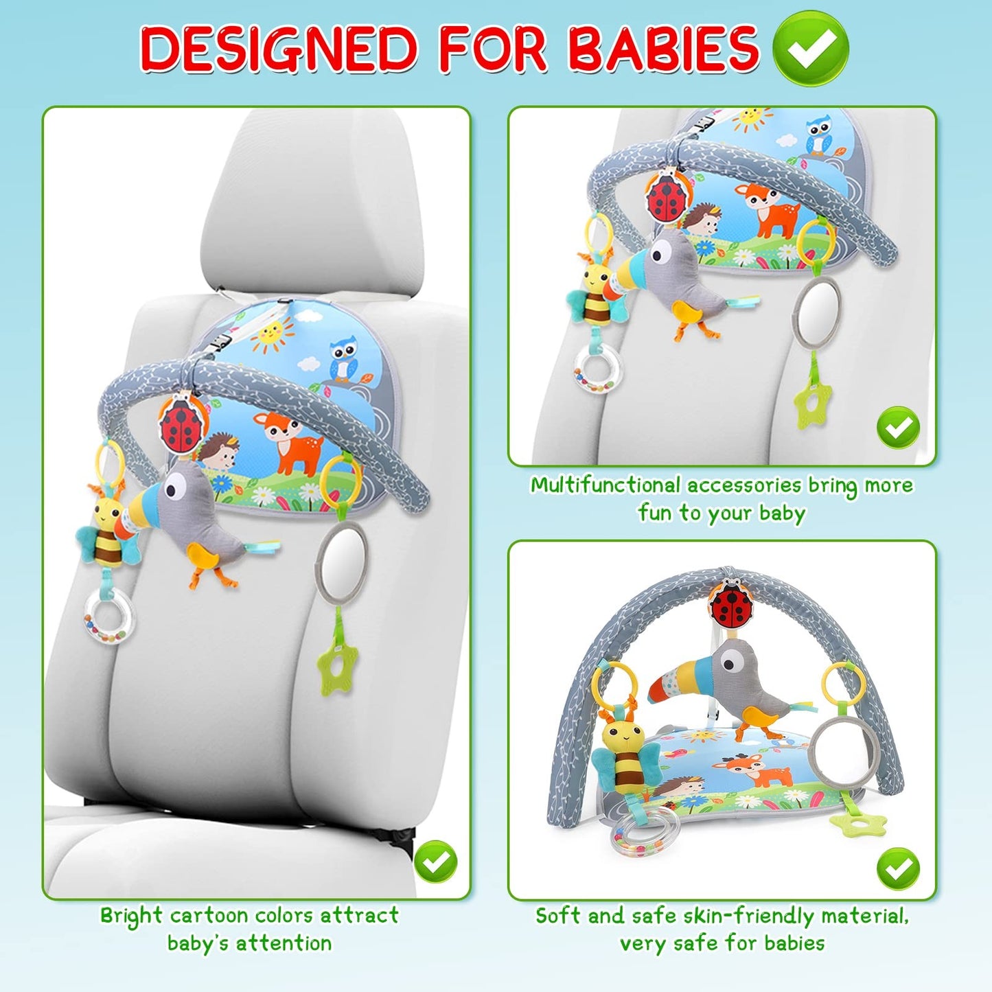 Baby Toy Toddler Cribs Cradles Hanging Bell Baby Stuff Newborn Stroller Stroller Play Arch Bed Toys for Babies 0 12 Months