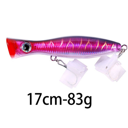 Iscas de Pesca Popper Topwater 11cm 23g 13cm 43g Pesca Boia Artificial Pesca de Baixo, Lúcio, Carpa, Wobbler, Artigos de Pesca