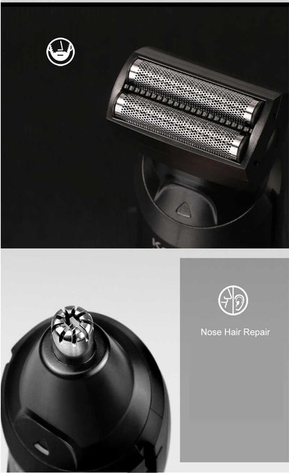Kemei 696 Electric Hair Clipper Multifunctional Trimmer For Men Electric Shaver For Men's Razor Nose 5 In 1 Professional Trimmer