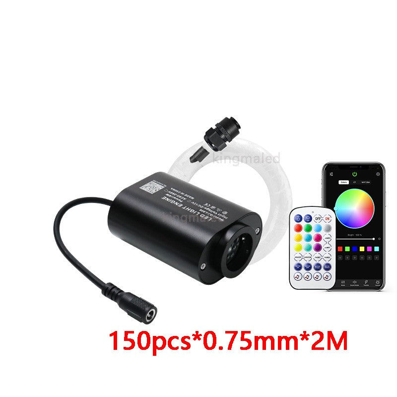 Mini 6W Twinkle  Fiber Optic Star Ceiling Light Kit RGBW APP Control Car Star Light Roof  for Starry Sky Fiber Optic Ceiling