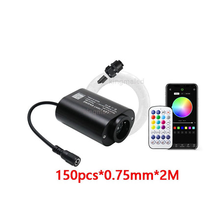 Mini 6W Twinkle  Fiber Optic Star Ceiling Light Kit RGBW APP Control Car Star Light Roof  for Starry Sky Fiber Optic Ceiling