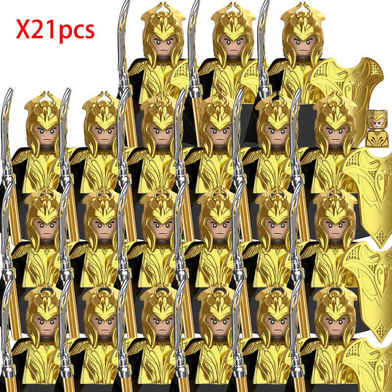 Lord of the Rings Elfos Orcs Exército Anões Rohan Mini Bonecos de Ação Blocos de Montar Brinquedos para Crianças Presente de Aniversário