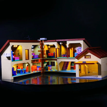 Kit de Luz LED Para LEGO 71006 A Casa dos Simpsons compatível 16005 Presente DIY (Não Inclui Blocos de Montar Kits de Tijolos Modelos)