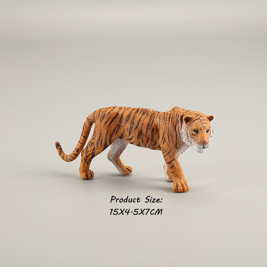 Brinquedos de Figuras de Animais Selvagens Leão Tigre Leopardo Pantera Guepardo Brinquedos de Plástico Animais da Selva Bonecos de Ação Presentes para Crianças