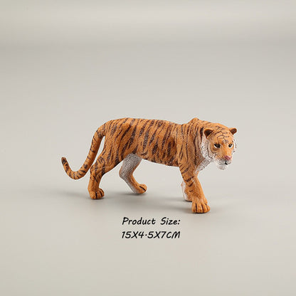 Brinquedos de Figuras de Animais Selvagens Leão Tigre Leopardo Pantera Guepardo Brinquedos de Plástico Animais da Selva Bonecos de Ação Presentes para Crianças