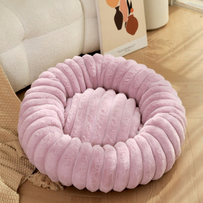 Cama Redonda para Cães Grandes, Cama Sofá Quente de Inverno Lavável para Gatos e Cães Grandes Disponível para Todas as Estações