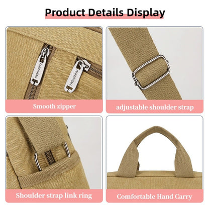 Fashionable Men's Shoulder Bag, Large Capacity Canvas Crossbody Bag, Casual Handbag, Suitable for Business, Daily Commuting, Etc