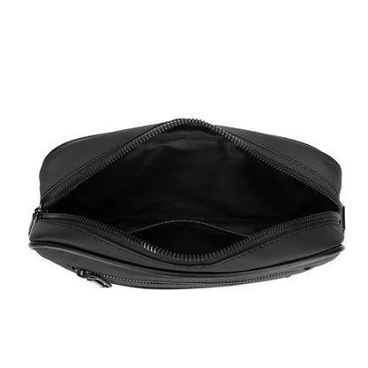 High Quality Soft PU Leather Male Small Shoulder Bag Fashion Men's Mini Handbag Casual Male Day Clutch Phone Bag