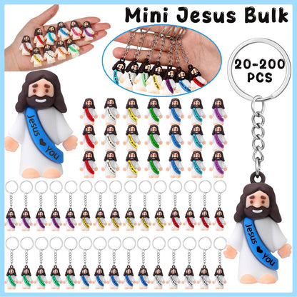 20-200PCS Little Jesus Figures Mini Jesus Figurines in Bulk Hide and Seek Religious Party Favor Sunday School Easter Egg Stuffer
