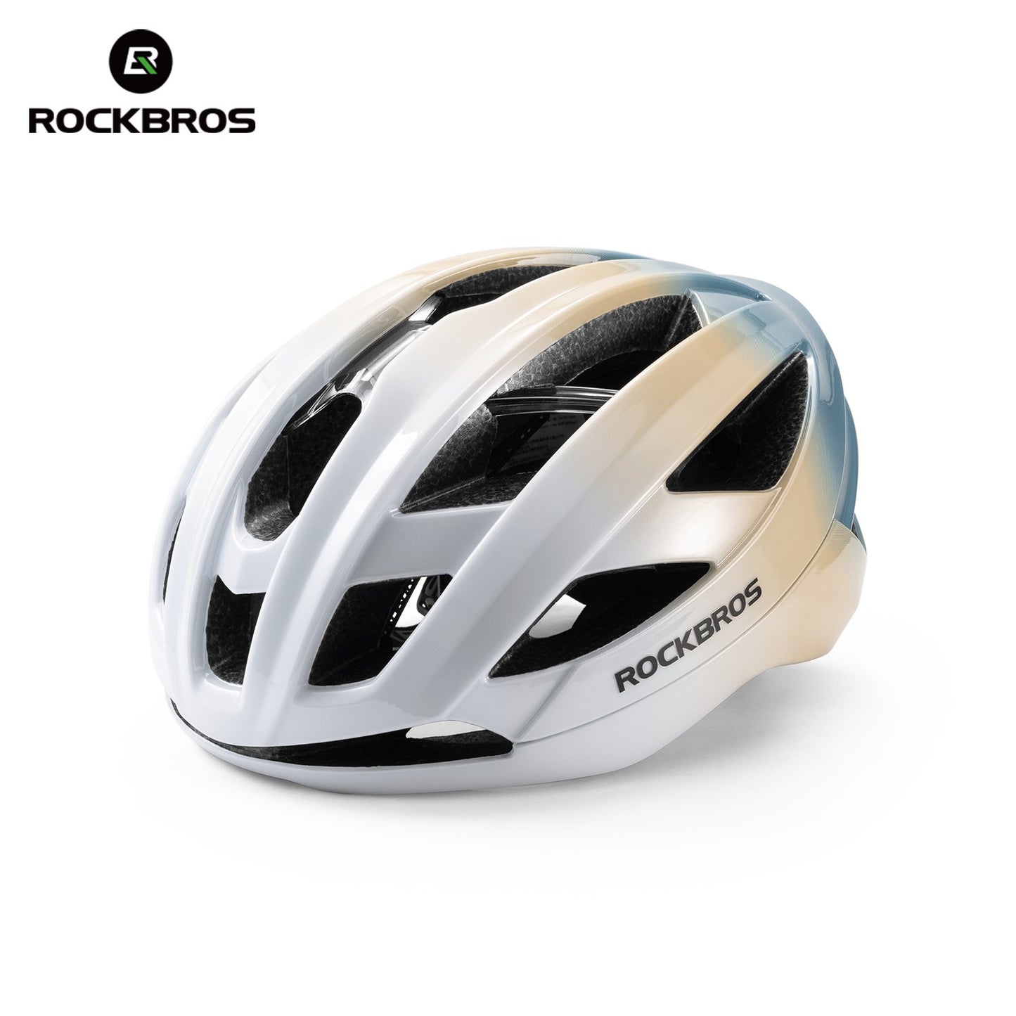 Capacete de Ciclismo ROCKBROS Leve Respirável Antibacteriano Integrado Ajustável com Fivela Magnética Capacete de Segurança