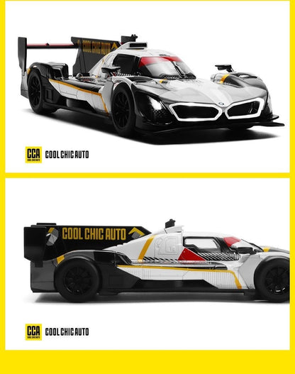 1:24 BMW M Hybrid BMW M Motorsport DTM LMDh Carro Miniatura de Liga de Metal Fundido Modelo de Carro em Escala Som?Luz Brinquedo Infantil de Carro Presente