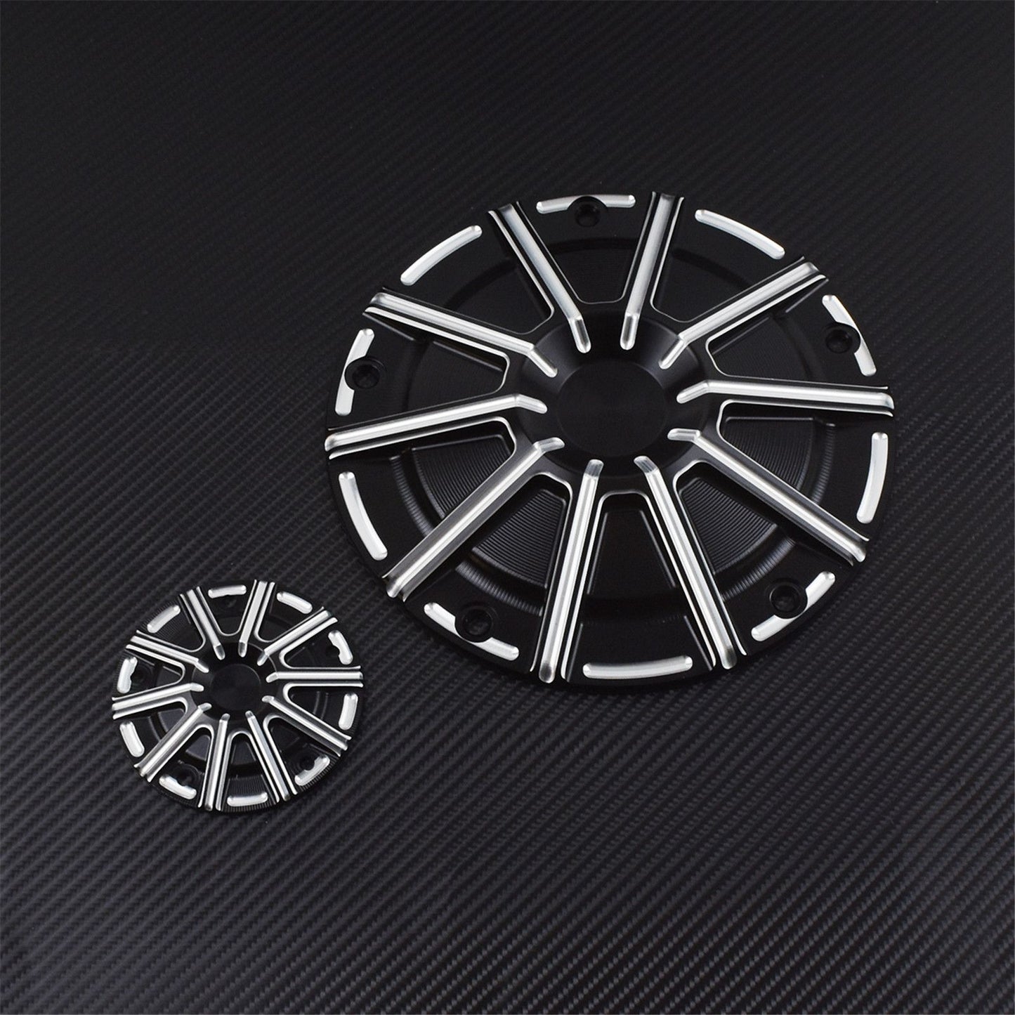 Motorcycle CNC 5 Holes Engine Derby Timer Timing Cover Black For Harley Touring Road Glide Heritage Softail Fat Boy FLSTF Dyna