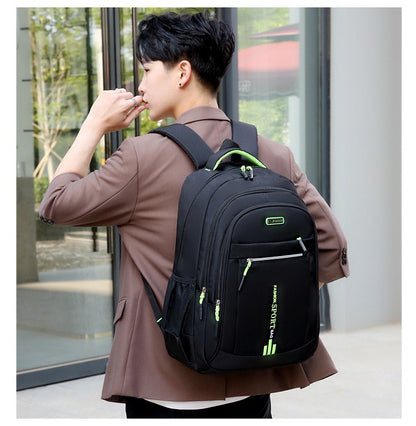 Mochilas Masculinas Oxford À Prova D'Água Mochila Para Notebook Bolsa Executiva Casual Viagem Mochila Escolar Para Ensino Médio