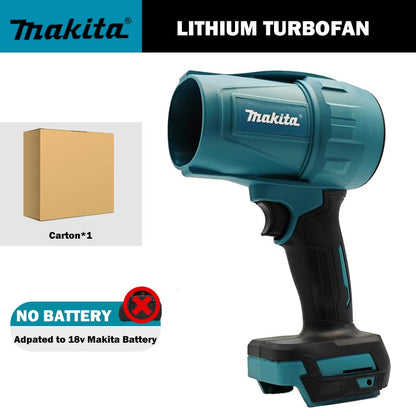Soprador Violento Makita 18V 30000RPM Soprador de ar Elétrico Turbo Jato de Vento Recarregável (sem bateria)