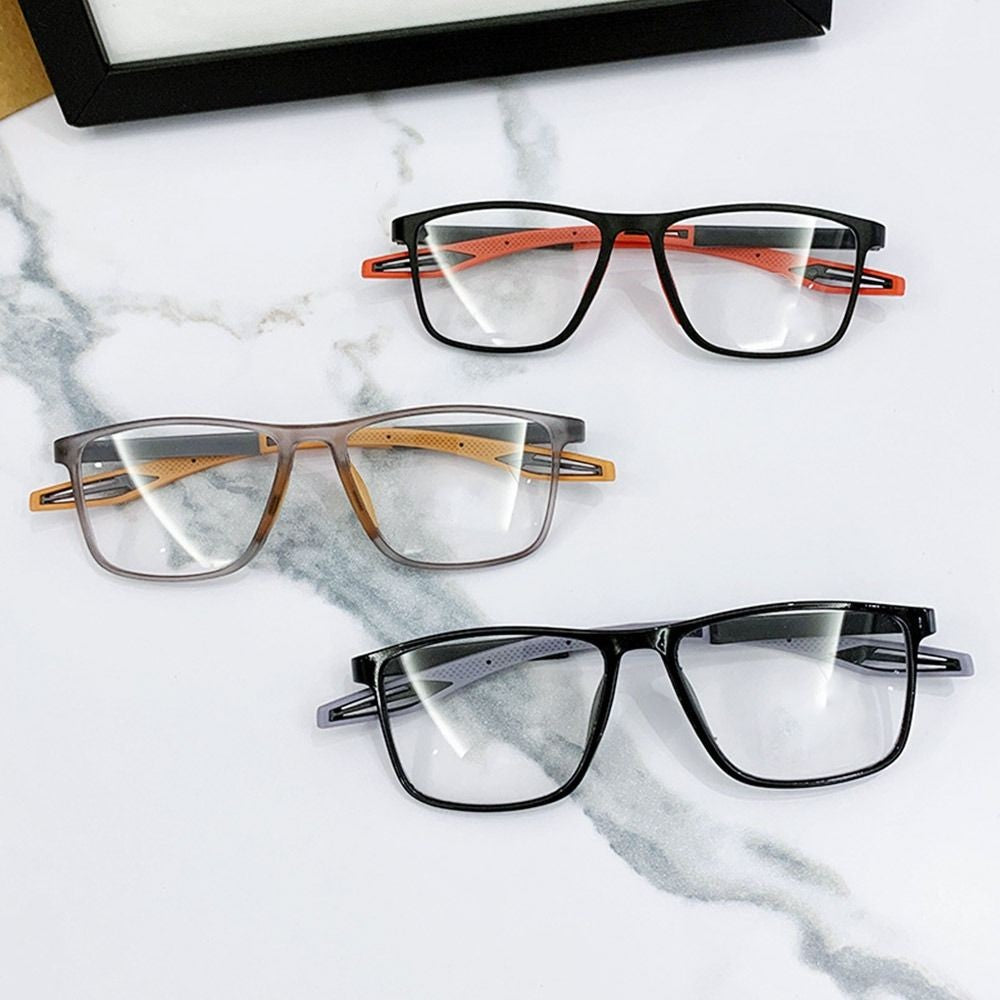Unisex Ultralight Silicone TR Sports Myopia Glasses Anti Blue Light Men Basketball Anti-Shedding Eyewear Prescription Eyeglasses