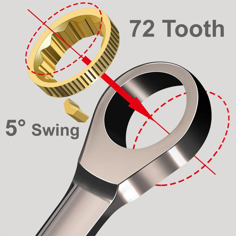 1 Peça Chave de Catraca Chave Combinada Chaves Anel de Engrenagem Ferramenta Métrica Universal Chave Torx Ferramenta de Reparo