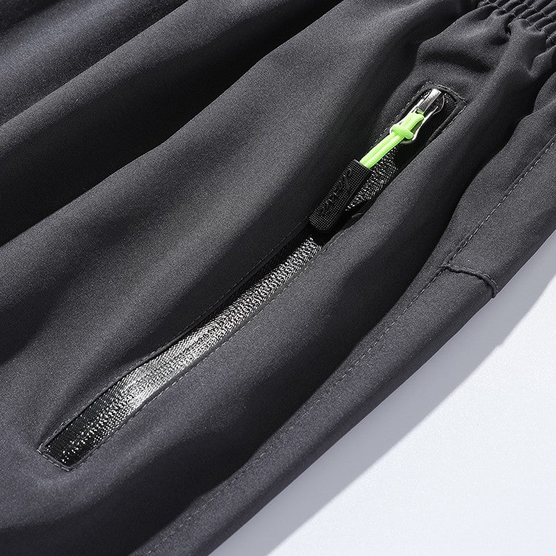 Calças Casuais Masculinas Respiráveis Secagem Rápida Reta Cós Elástico Jogger Moletom Coreano Clássico Esportivo Plus Size 4XL 5XL