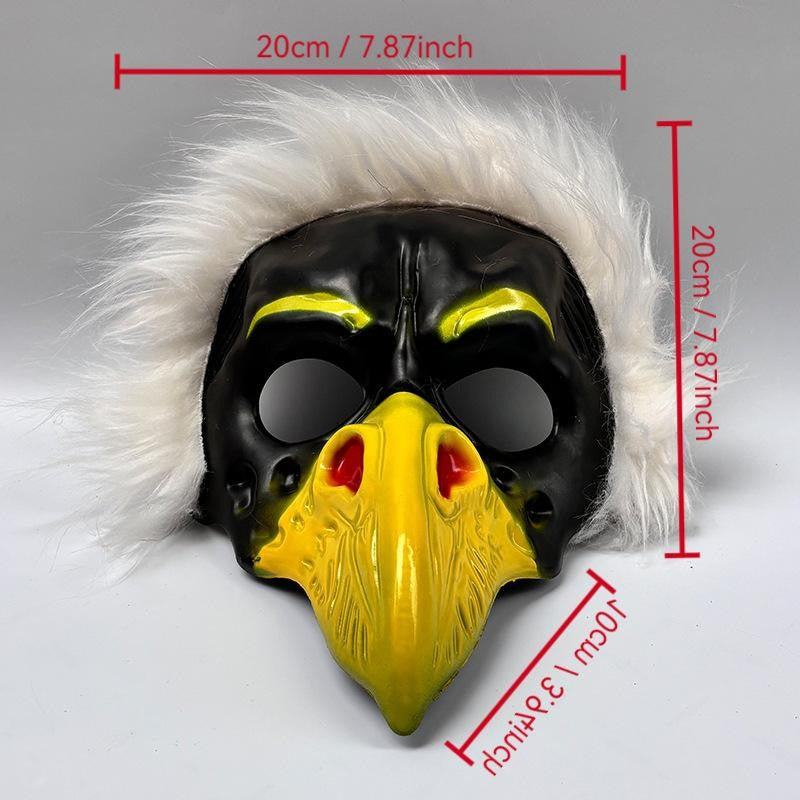 Halloween Cosplay Scary Eagle Face Mask NPC Funny Prank Scare Headgear For Party Ball Costume Prop Ideal For Halloween