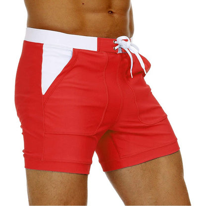 MAGCOMSEN Men's Swimwear Shorts Summer Quick Dry Swimming Trunks Surf Board Shorts Boxer Briefs Swimsuit Beach Sunbathing Shorts