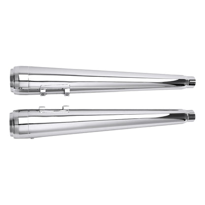 Motorcycle 4" Slip-on Mufflers Exhaust Pipes For Harley Touring Electra Street Glide 1995-2016
