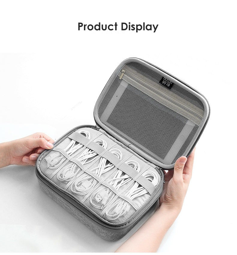 Hot Sale Waterproof Hard Shell Digital Gadgets Storage Bag Travel Organizer for Electronics Accessories HDD Earphone Storage Box