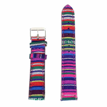 Running Horse Print Animal Unicorn Horses Fashion Men Women Stripes Denim Cloth Canvas Band Sport Quartz Watch