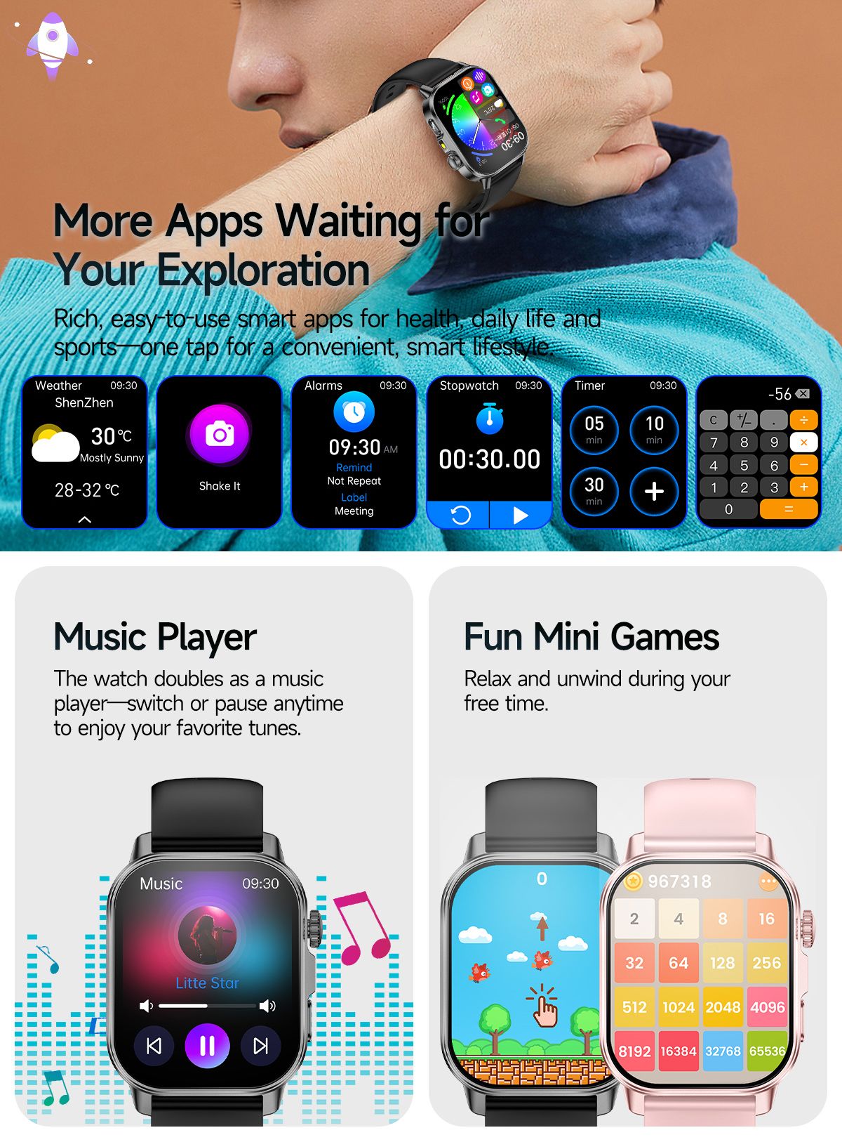 2026 New AI Health Diagnosis Smart Watch Body Analysis Uric Acid Blood lipids ECG+PPG Blood pressure call Smart watch Men Women