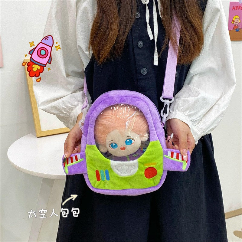 Disney Pixar Toy Story Buzz Lightyear Bolsa Feminina de Ombro Desenho Animado Bolsa Transversal Feminina Pequena Bolsa para Celular Presente de Natal