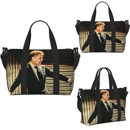 El Sol De Mexico Luis Miguel Beach Travel Bag Large Capacity Tote Bags for Gym Sport Women Shopping Duffle Shoulder Bag