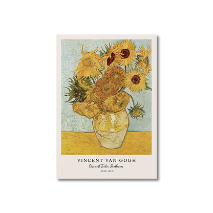 Vincent Van Gogh Writings Prints and Posters Great Work The Starry Night Canvas Painting Decorations for Living Room Wall Art