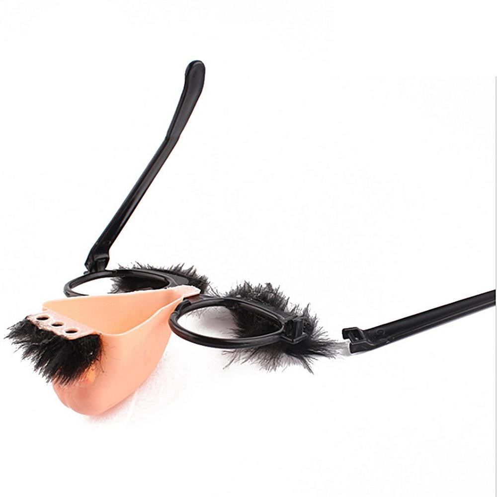 Big Nose Glasses with Eyebrows Mustache Silly Funny Photo Props Halloween Party Eyeglasses Novelty Prank for Birthday Party
