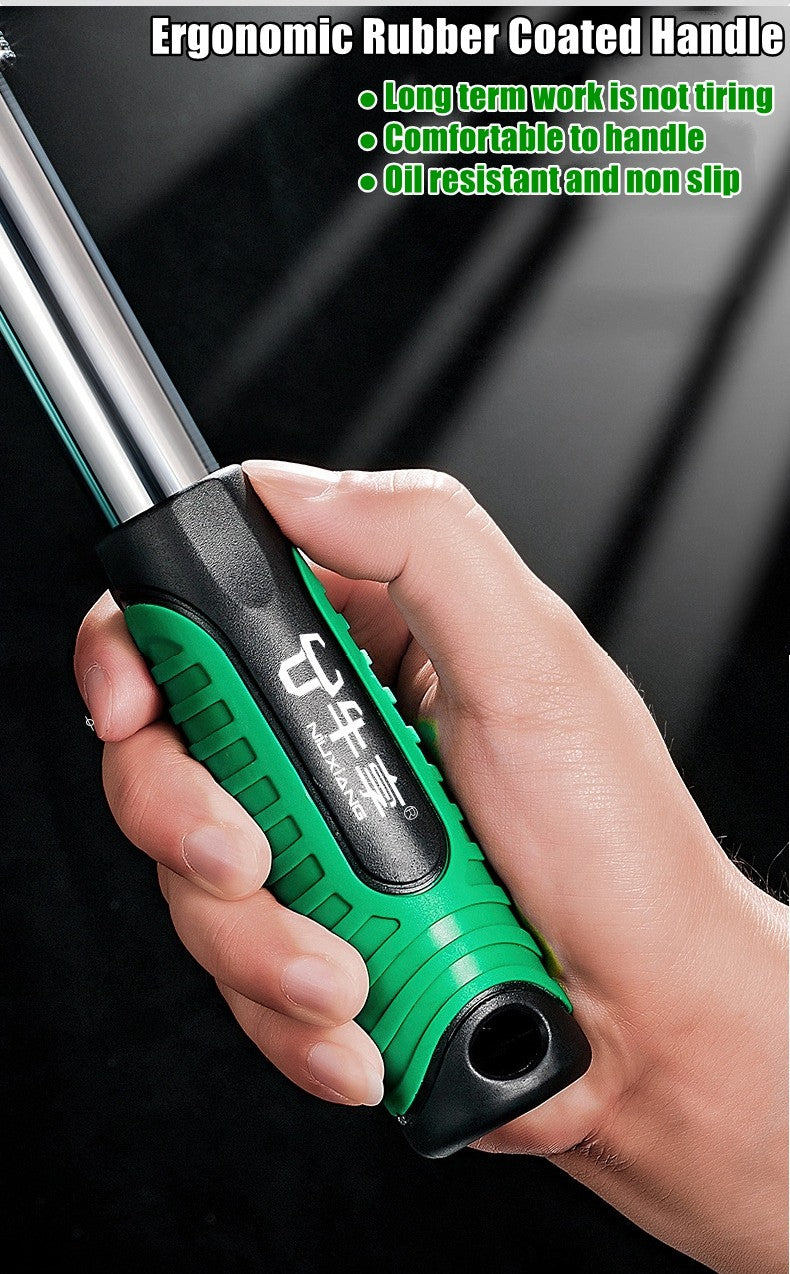 Chave Catraca Telescópica Soquete para Reparação Automotiva, Conjunto de Catraca com Cabeça Ajustável, Chave de Liberação Rápida de 72 Dentes, Ferramenta Manual