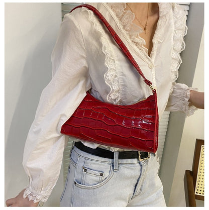 Fashion Exquisite Shopping Bag Retro Casual Women Totes Shoulder Bags Female Leather Solid Color Chain Handbag for Women 2024