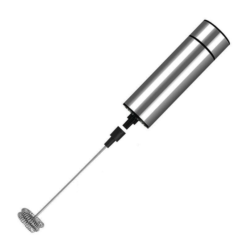 Stainless Steel Electric Milk Frother Kitchen Drink Foamer Mixer Stirrer Coffee Cappuccino Creamer Whisk Frothy Blend Egg Beater