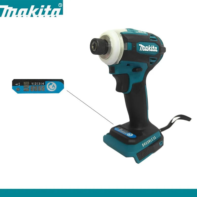 2025 Parafusadeira de Impacto a Bateria Makita DTD172 18V LXT BL Motor sem Escovas 180 N·M Ferramentas Elétricas Furadeira para Madeira Parafuso T-Mode