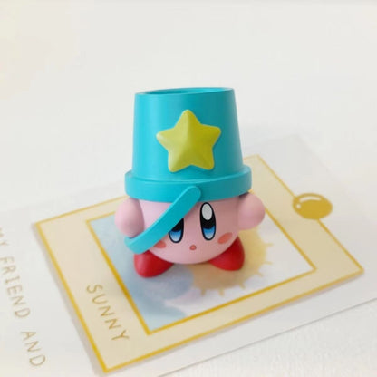 Jogo Kirby Beach Série Figuras Personagens de Desenhos Animados Bonitos Enfeites de Mesa Estatueta Coleção de Modelo PVC Presente de Aniversário para Fãs