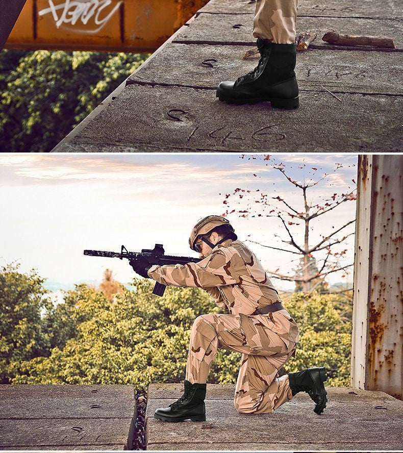 2024 Autumn and Winter Wolf Men's Hight-Top Desert Fans Delta Boots