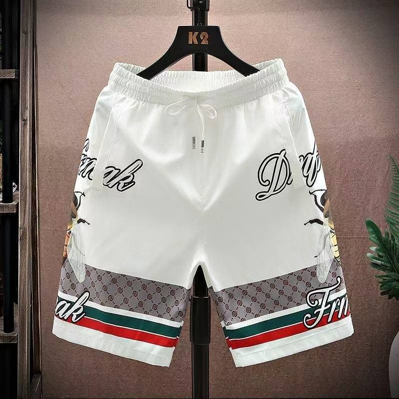 New Loose, Casual and Comfortable Men's Shorts for Summer 2025, Fashionable Men's Beach Pants, Quick-drying Downhill Motorcycles