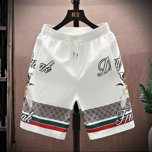 New Loose, Casual and Comfortable Men's Shorts for Summer 2025, Fashionable Men's Beach Pants, Quick-drying Downhill Motorcycles