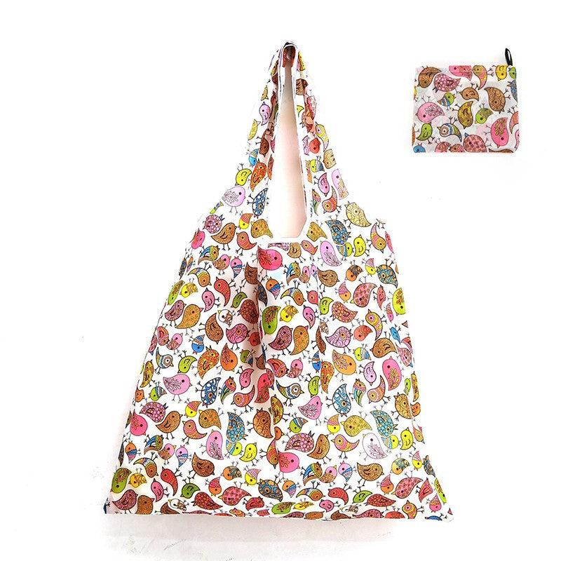Reusable Shopping Large Bag Foldable Eco Tote With Pouch For Grocery Gym Office Supplies Beach Gear School Toys Storage Bags