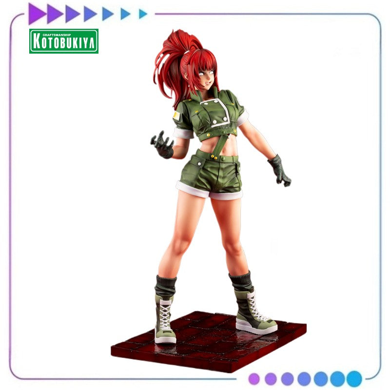 ?Pre Sale?Kotobukiya SNK Bishoujo The King of Fighters '97 Leona Heidern 1/7 Awakened Version Model Anime Toys