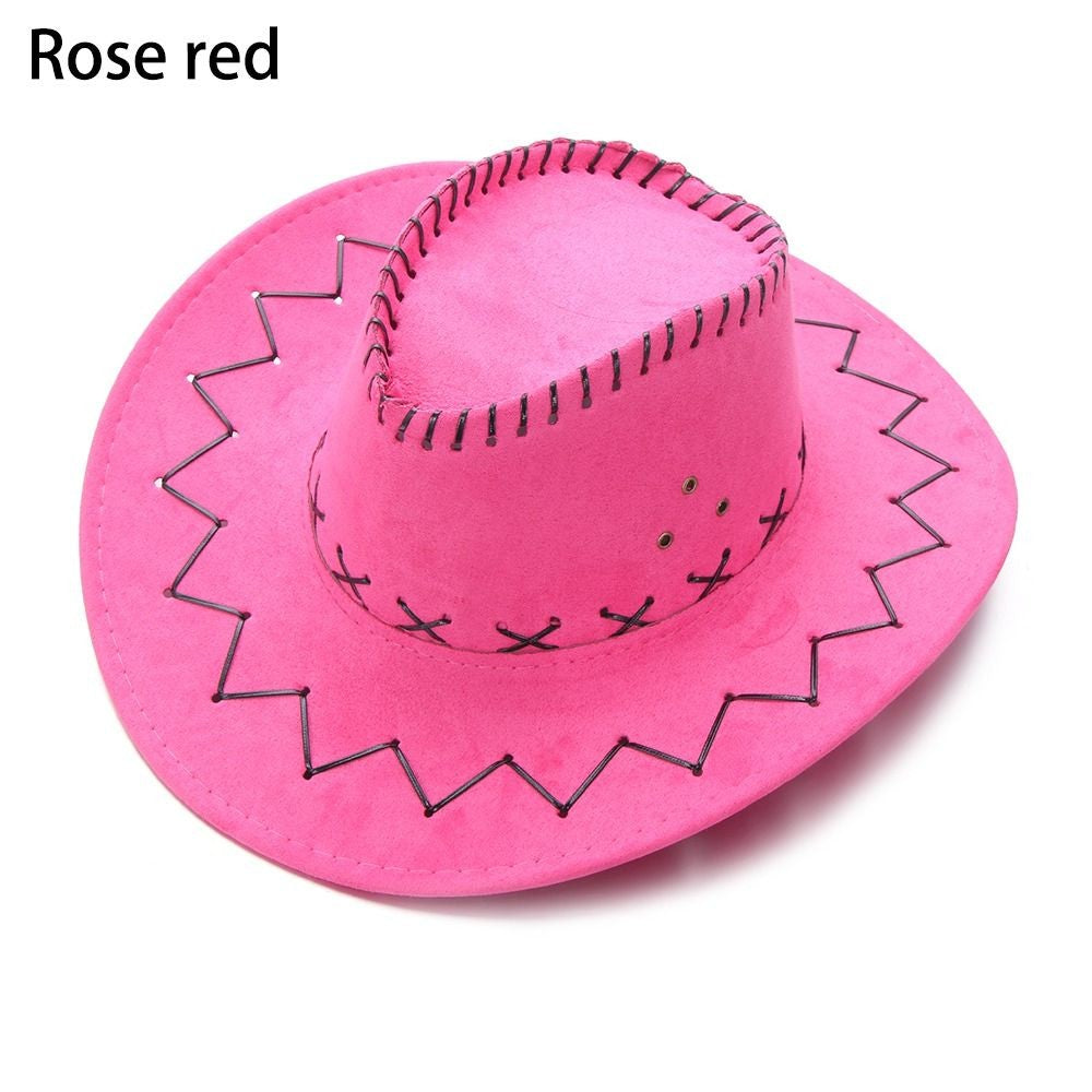 Accessories Western Style Panama Jazz Hat Wide Brim Suede Cowboy Hat Felt Fedora Hat