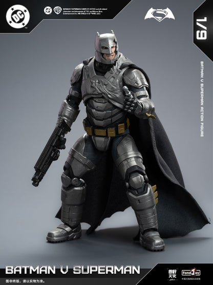 Novo conjunto de figuras Fondjoy BVS, Boneco de Ação Batman Blindado, Superman com Armadura Danificada 1/9 Batman V Superman: A Origem da Justiça DC Toys