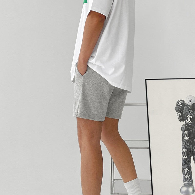 Korean Version of Fitness Sports Cotton Shorts Men's Casual Outdoor Versatile Hip-hop Stretch Breathable Five-point Pants